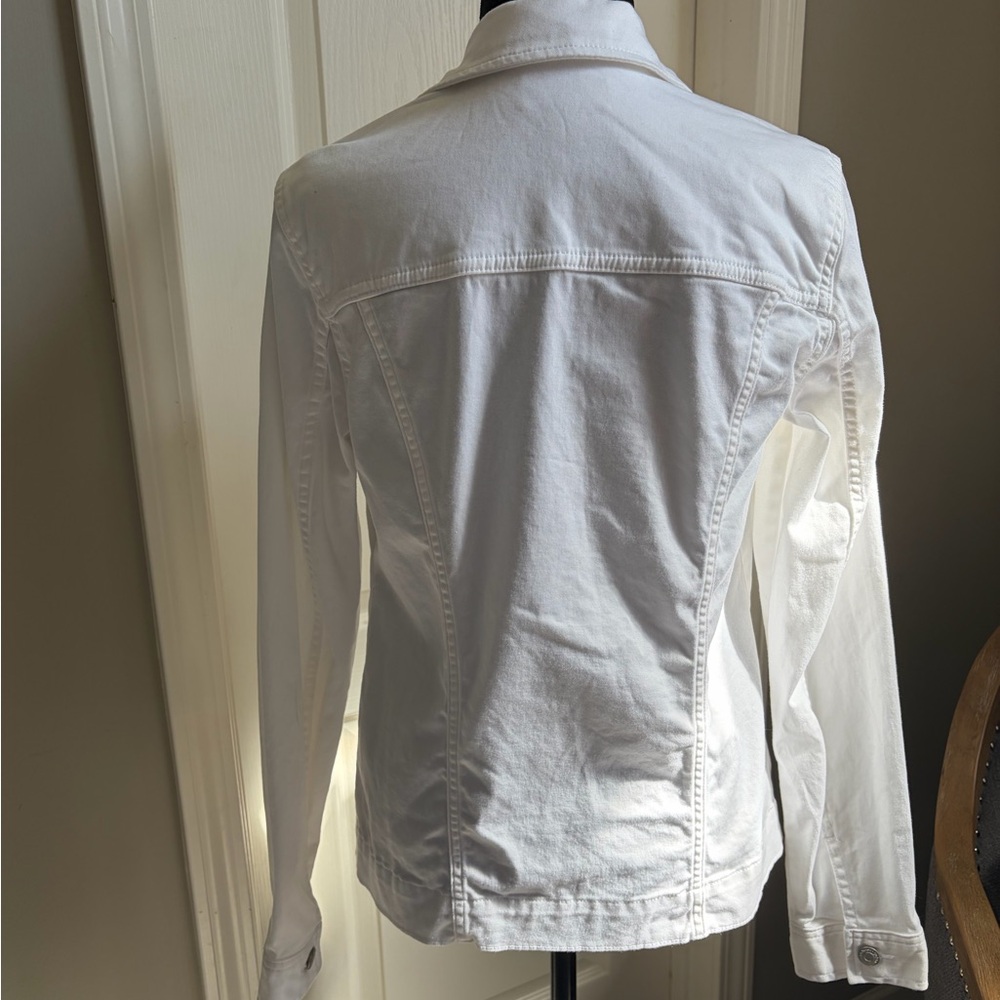 croft & barrow White Women's Denim Jacket - Picture 3 of 6